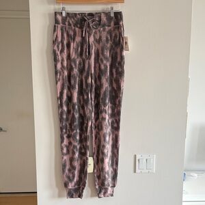 Blank NYC Pink and Black Patterned Joggers